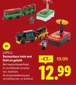 Lidl LUPILU Bestuurbare trein met licht en geluid aanbieding