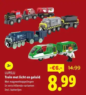Lidl LUPILU Trein met licht en geluid aanbieding