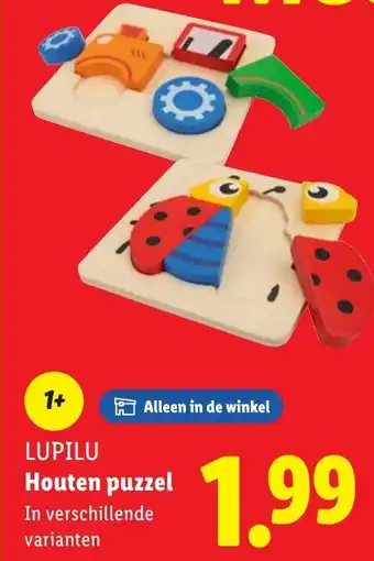 Lidl LUPILU Houten puzzel aanbieding
