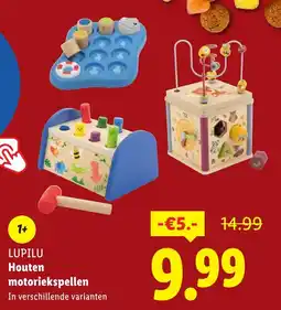 Lidl LUPILU Houten motoriekspellen aanbieding