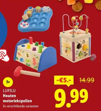 Lidl LUPILU Houten motoriekspellen aanbieding