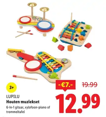 Lidl LUPILU Houten muziekset aanbieding