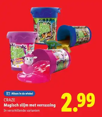 Lidl CRAZE Magisch slijm met verrassing aanbieding