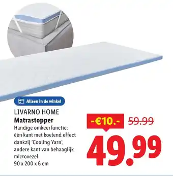 Lidl LIVARNO HOME Matrastopper aanbieding