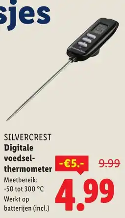 Lidl SILVERCREST Digitale voedsel thermometer aanbieding