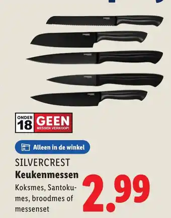 Lidl SILVERCREST Keukenmessen aanbieding