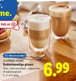 Lidl LIVARNO HOME Dubbelwandige glazen aanbieding