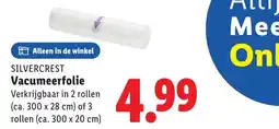 Lidl SILVERCREST Vacumeerfolie aanbieding