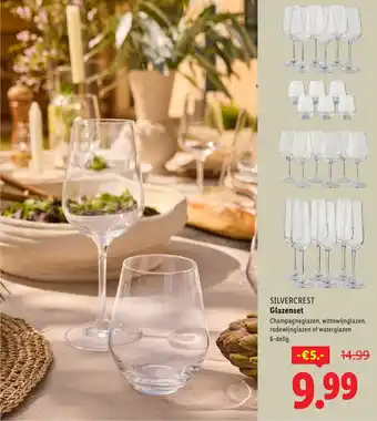 Lidl SILVERCREST Glazenset aanbieding