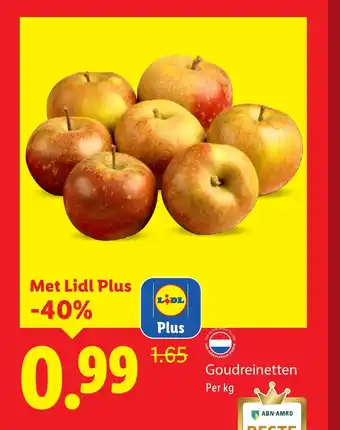 Lidl Goudreinetten aanbieding
