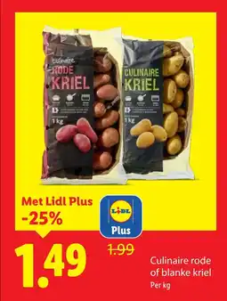 Lidl Culinaire rode of blanke kriel aanbieding