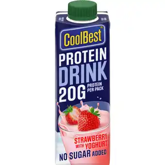 Dirk CoolBest Protein drink strawberry aanbieding