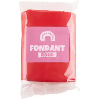 Dirk Bakken en versieren Rolfondant rood aanbieding