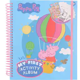 Dirk Peppa Pig kleurboek stickers&wasco aanbieding