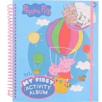 Dirk Peppa Pig kleurboek stickers&wasco aanbieding