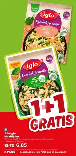PLUS Alle Iglo Maaltijden aanbieding