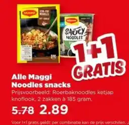 PLUS Alle Maggi Noodles snacks aanbieding