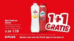 PLUS Spa Fruit en touch aanbieding
