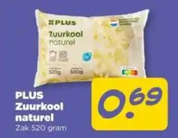 PLUS PLUS Zuurkool naturel aanbieding