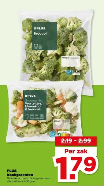 PLUS PLUS Kookgroenten aanbieding