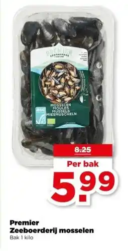 PLUS Premier Zeeboerderij mosselen aanbieding