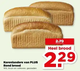 PLUS Korenlanders van PLUS Rond brood aanbieding