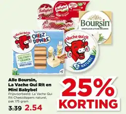 PLUS Alle Boursin, La Vache Qui Rit en Mini Babybel aanbieding