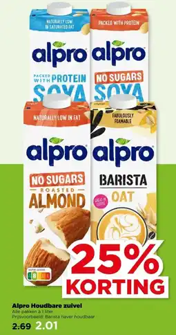 PLUS Alpro Houdbare zuivel aanbieding