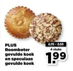 PLUS PLUS Roomboter gevulde koek en speculaas gevulde koek aanbieding