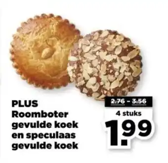 PLUS PLUS Roomboter gevulde koek en speculaas gevulde koek aanbieding