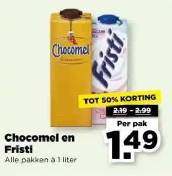 PLUS Chocomel en Fristi aanbieding