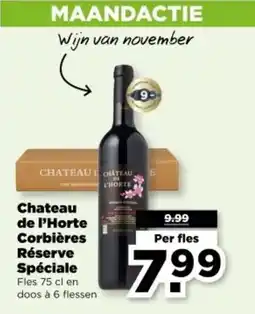 PLUS Chateau de l'Horte Corbières Réserve Spéciale aanbieding