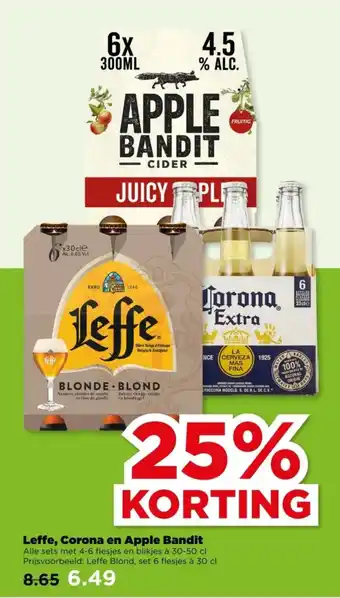 PLUS Leffe, Corona en Apple Bandit aanbieding