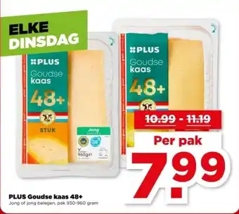 PLUS PLUS Goudse kaas 48+ aanbieding