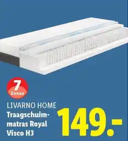 Lidl Livarno home Traagschuim matras Royal Visco H3 aanbieding