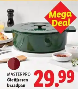Lidl Masterpro Gietijzeren braadpan aanbieding