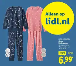 Lidl Lupilu Esmara Fleece kinderpyjama aanbieding