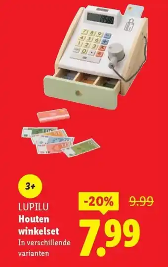Lidl LUPILU Houten winkelset aanbieding