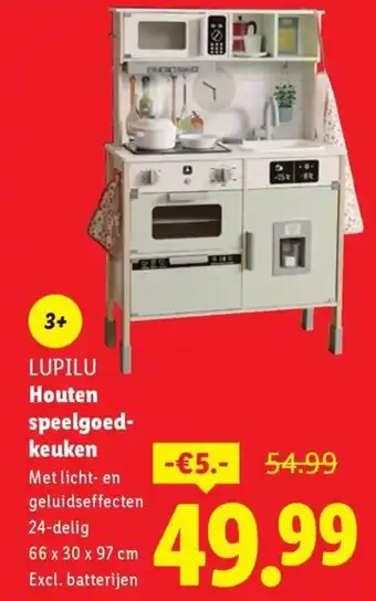 Lidl LUPILU Houten speelgoed keuken aanbieding