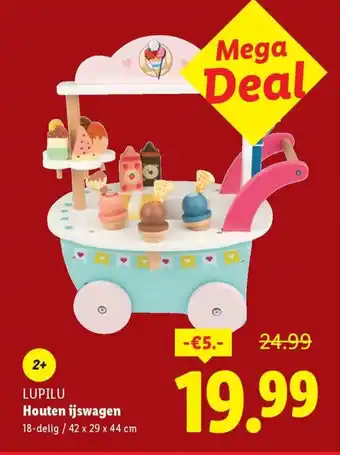 Lidl Lupilu Houten ijswagen aanbieding