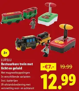 Lidl Lupilu Bestuurbare trein met licht en geluid aanbieding