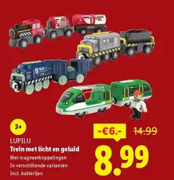 Lidl LUPILU Trein met licht en geluid aanbieding