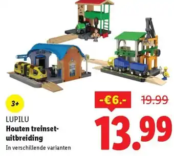 Lidl Lupilu Houten treinset uitbreiding aanbieding