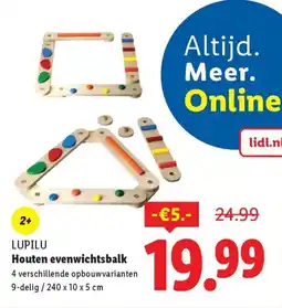 Lidl Lupilu Houten evenwichtsbalk aanbieding