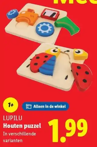 Lidl Lupilu Houten puzzel aanbieding