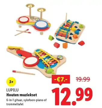 Lidl Lupilu Houten muziekset aanbieding
