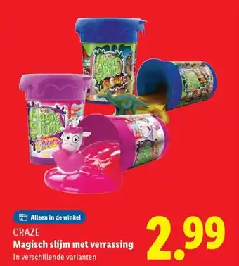 Lidl Craze Magisch slijm met verrassing aanbieding