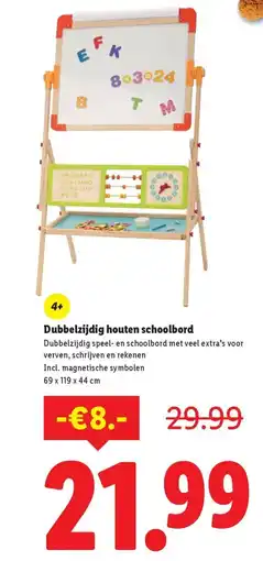 Lidl Dubbelzijdig speel en schoolbord met veel extra's voor verven, schrijven en rekenen aanbieding