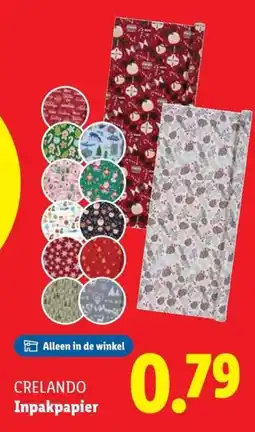 Lidl CRELANDO Inpakpapier aanbieding