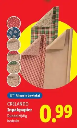 Lidl CRELANDO Inpakpapier aanbieding
